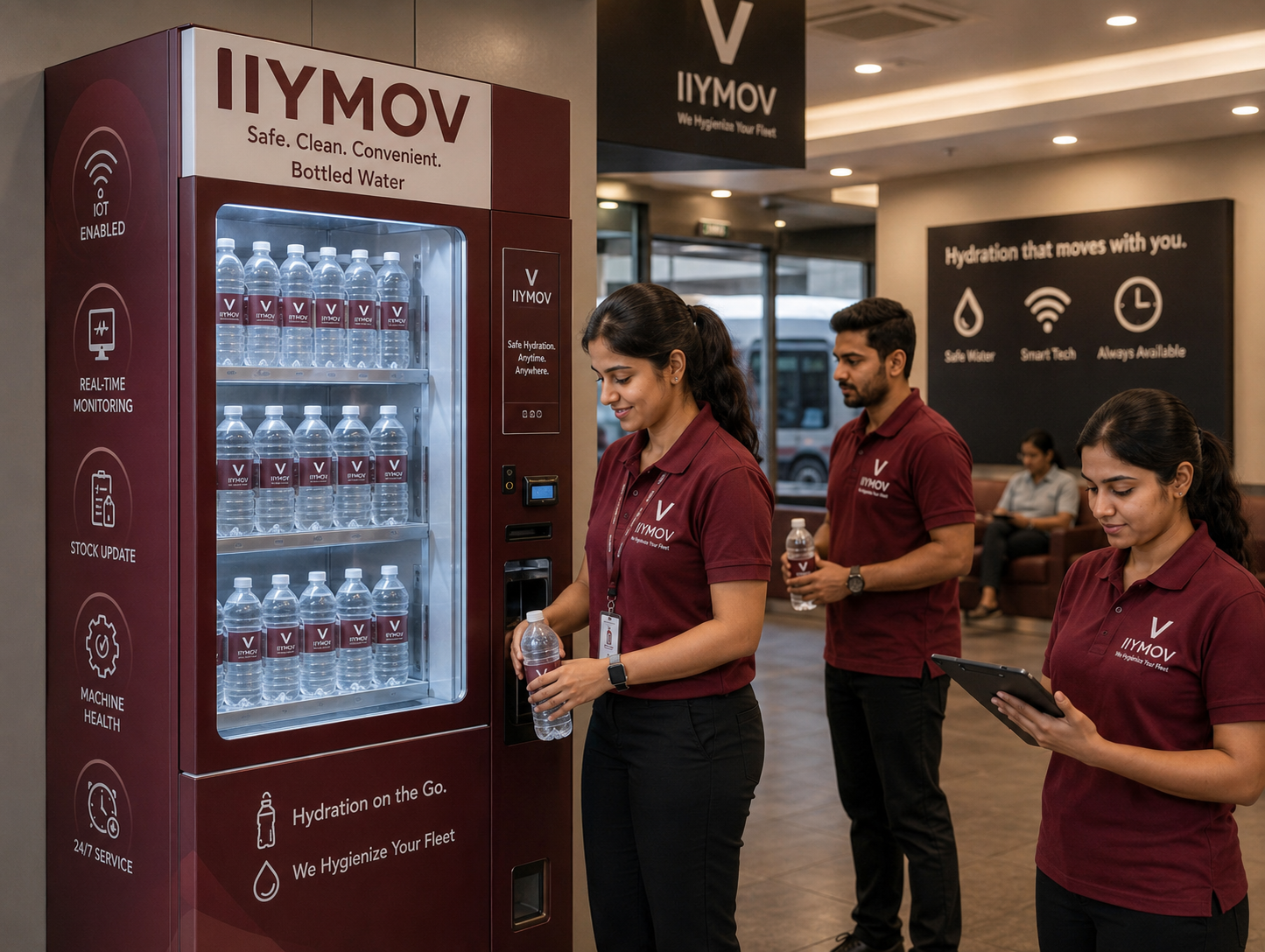 Bottled water vending service